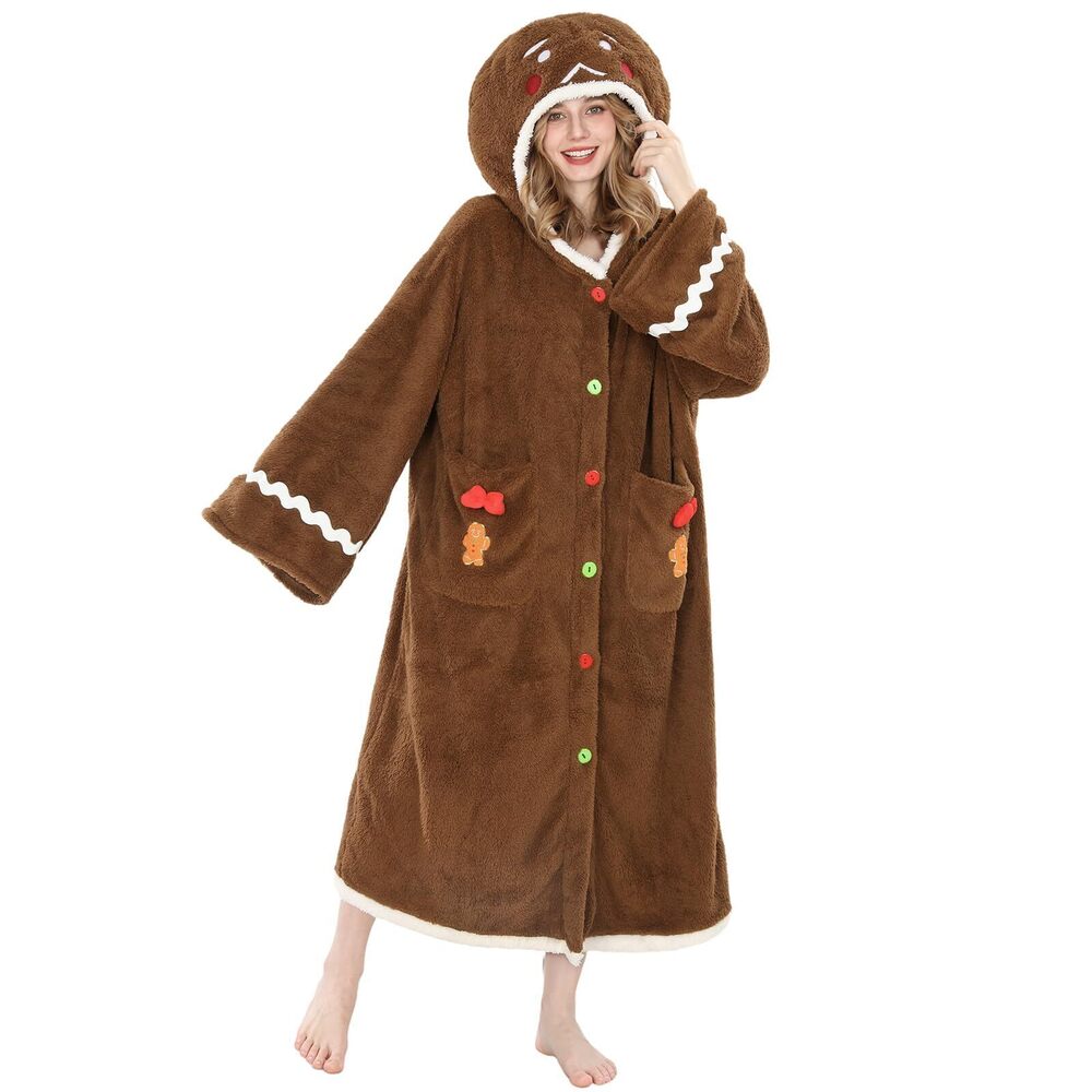 8238 Wearable Blanket Hoodie Christmas with Pockets Oversized Hooded